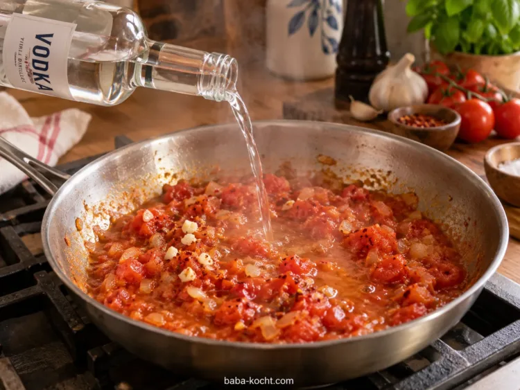 Mit Wodka ablöschen – Penne alla Vodka Mit Wodka ablöschen – Penne alla Vodka