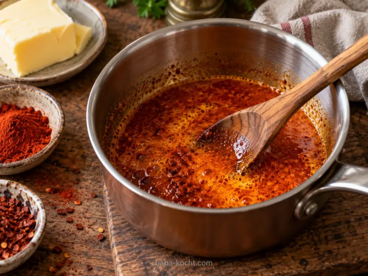 Paprikabutter zubereiten – Fake İşkembe Suppe