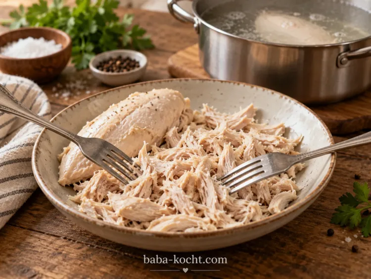 Hähnchen sanft garen – Hähnchen-Kritharaki-Salat