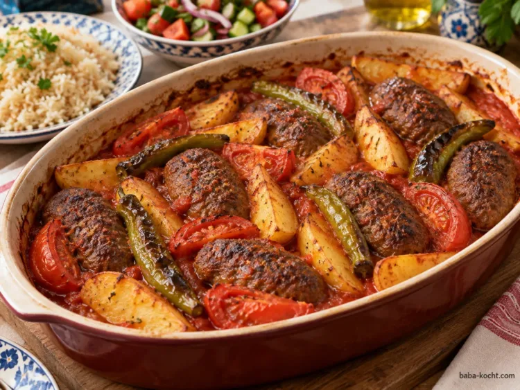 Ruhen lassen und servieren – Izmir Köfte Ruhen lassen und servieren – Izmir Köfte