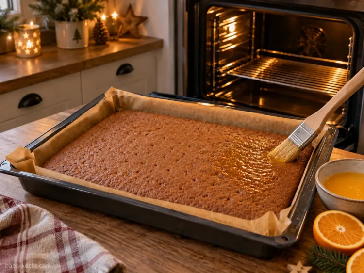 Mit Orangensaft tränken – Gewürzkuchen Mit Orangensaft tränken – Gewürzkuchen