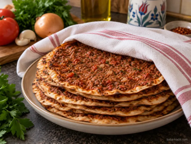 Lahmacun weich halten – Selbstgemachter Lahmacun