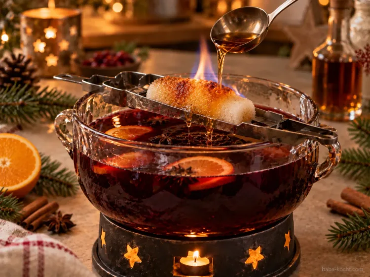 Rum portionsweise nachgeben – Feuerzangenbowle Rum portionsweise nachgeben – Feuerzangenbowle
