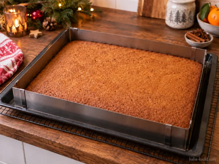 Kuchen auskühlen lassen – Glühweinkuchen vom Blech