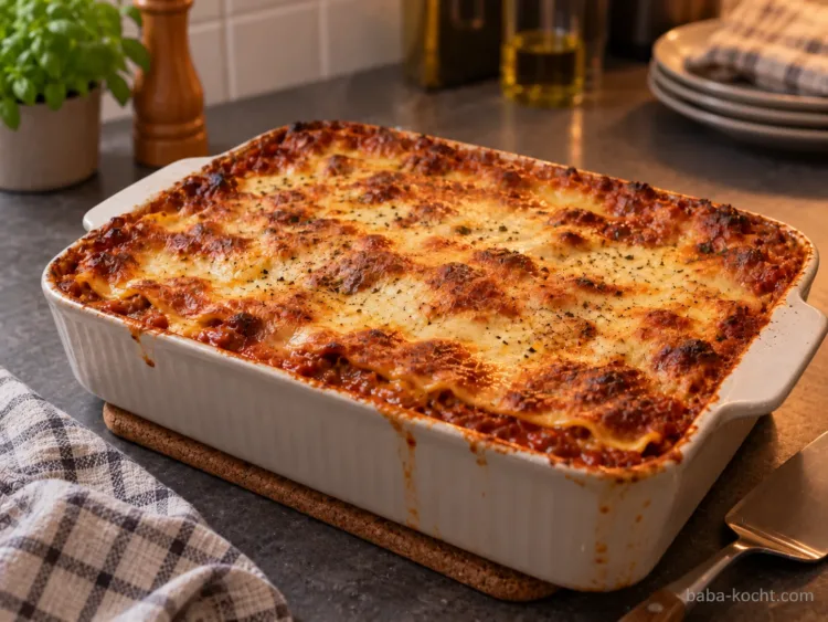 Lasagne ruhen lassen – Lasagne mit Hackfleisch Lasagne ruhen lassen – Lasagne mit Hackfleisch