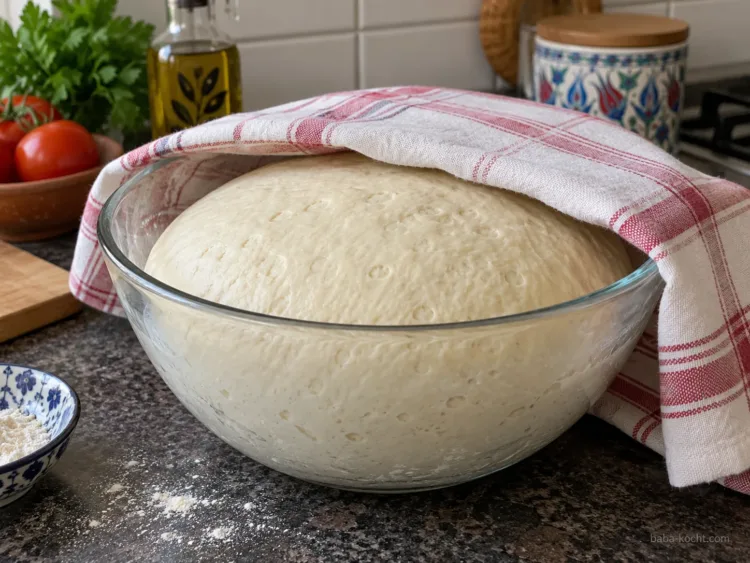 Teig ruhen lassen – Selbstgemachter Lahmacun