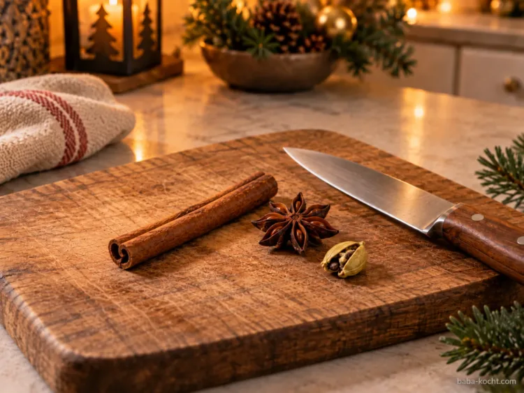Gewürze vorbereiten – Weißer Glühwein Gewürze vorbereiten – Weißer Glühwein