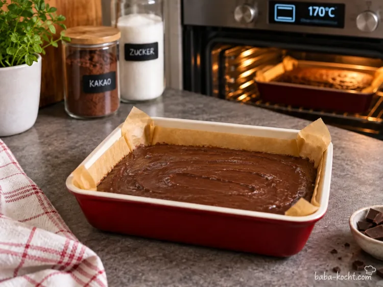 Kuchen backen – Saftiger türkischer Schokokuchen mit Schokosoße