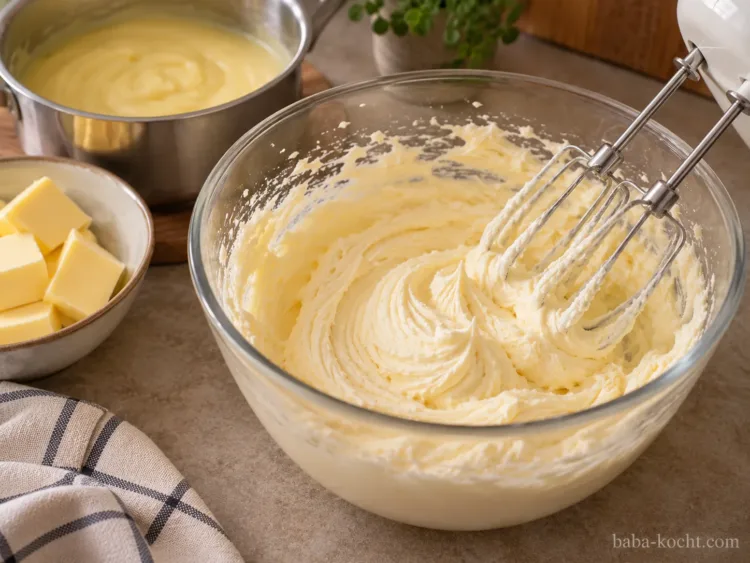 Buttercreme aufschlagen – LPG-Kuchen
