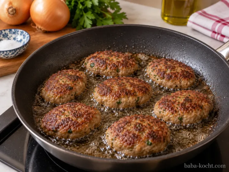 Köfte in zwei Durchgängen braten – Anne Köftesi