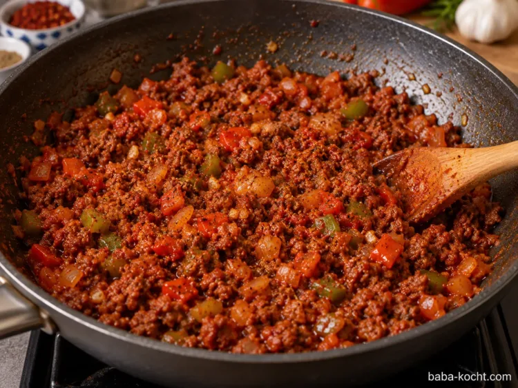 Salça und Gewürze rösten – Kayseri Yağlaması