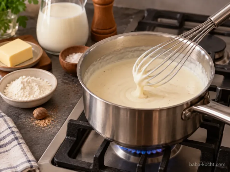 Béchamelsauce kochen – Lasagne mit Hackfleisch Béchamelsauce kochen – Lasagne mit Hackfleisch