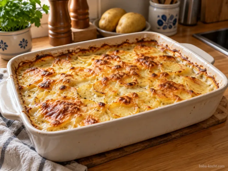 Goldbraun backen – Kartoffelgratin