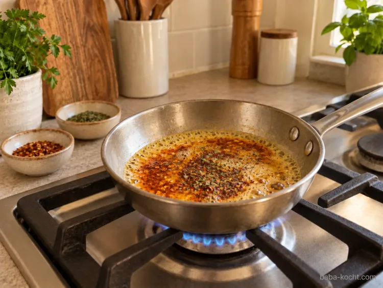 Pul-Biber-Butter zubereiten – Çılbır
