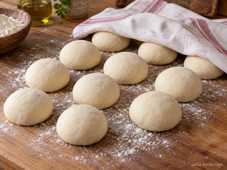 Teig portionieren – Kayseri Yağlaması