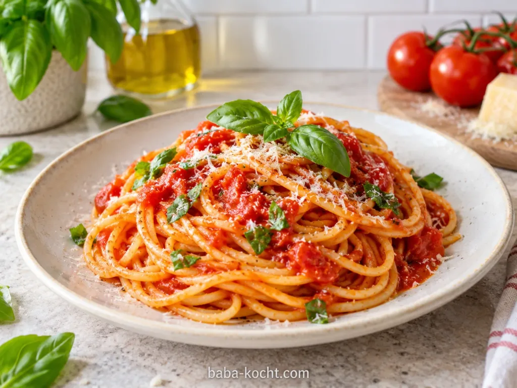 Klassische Spaghetti Napoli
