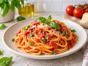 Klassische Spaghetti Napoli