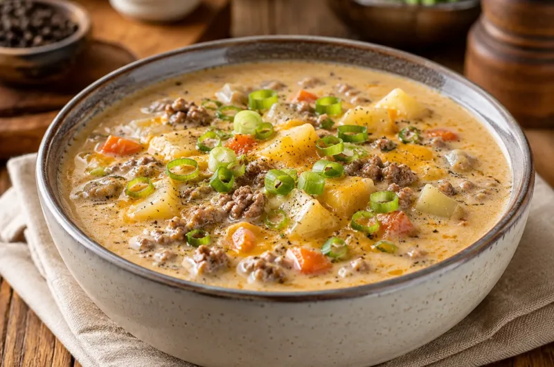 Cheeseburger-Suppe