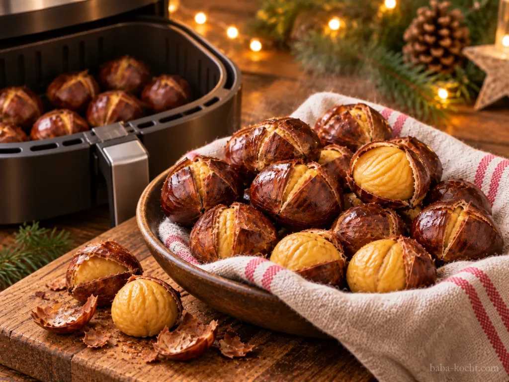 Maronen im Airfryer – einfach rösten und schälen