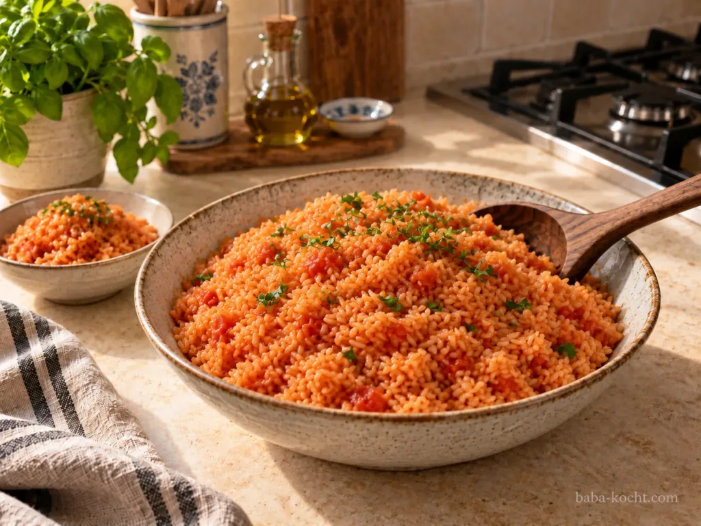 Tomatenreis Rezept – türkisch, locker & aromatisch