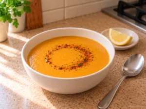 Mercimek Çorbası – türkische Linsensuppe mit Möhren und Kartoffeln